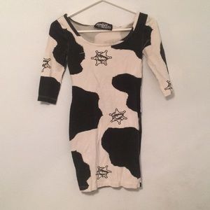Jeremy Scott Cowprint dress